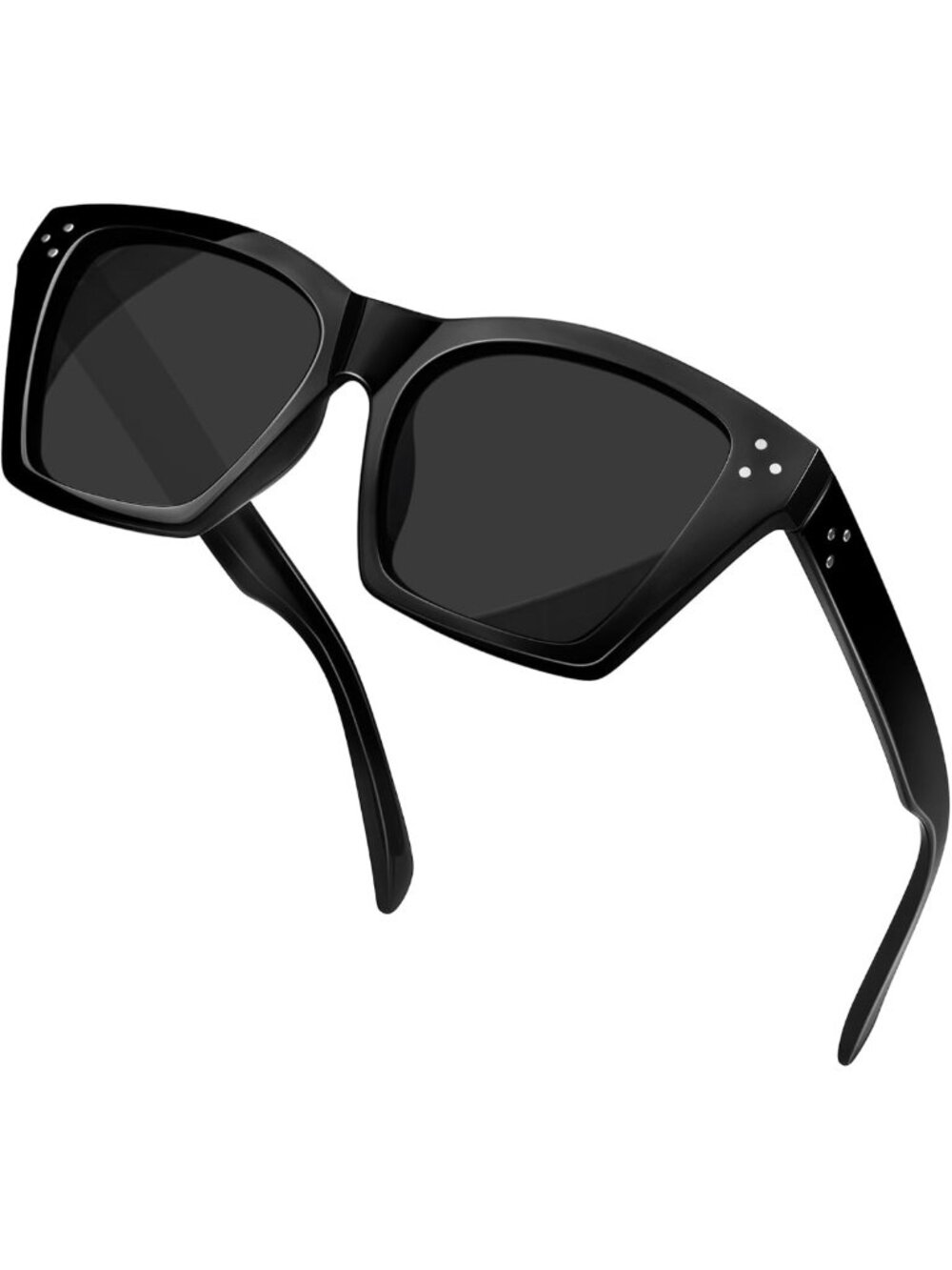 Stylish Square Cat Eye Sunglasses - Polarized UV400, Trendy Modern Design